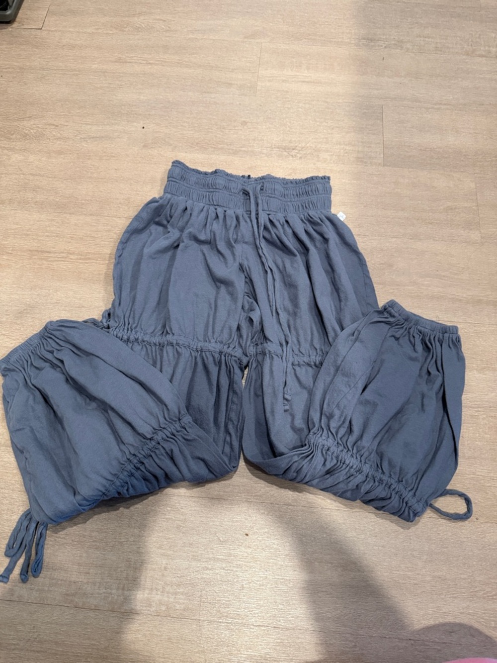 SO CUTE!! Urban Outfitters Out From Under Slate Blue BoHo Pants- Size Small - Picture 4 of 6
